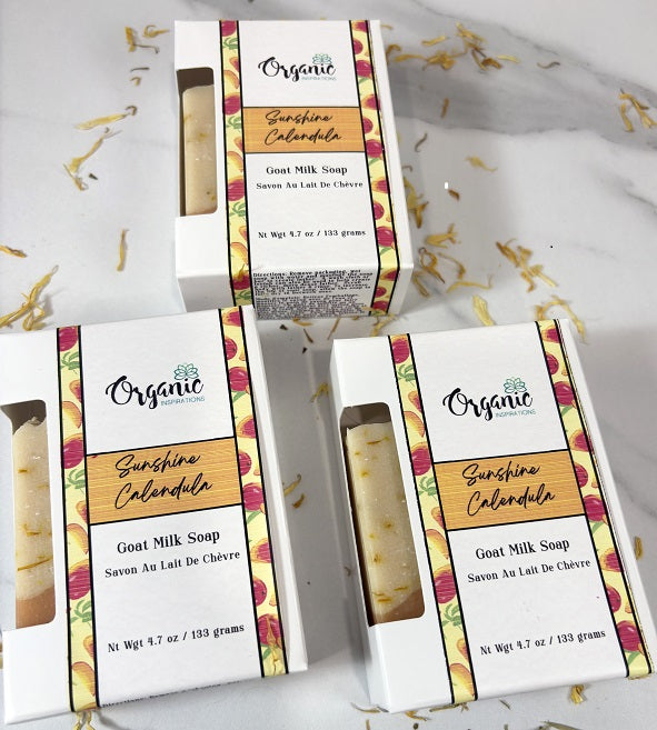 Sunshine Calendula Goat Milk Soap Organic inspirations