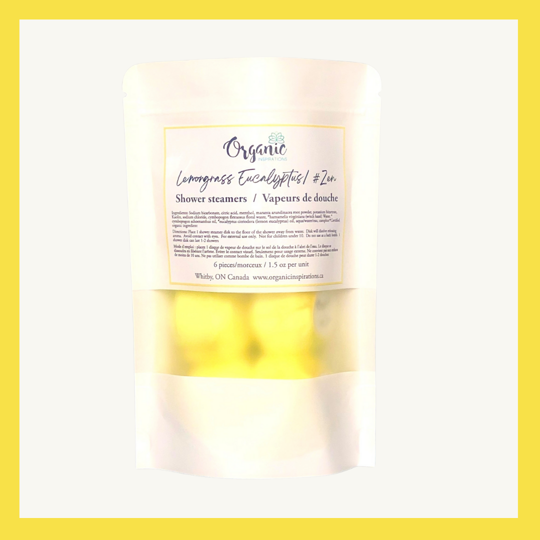 Lemongrass Eucalyptus Shower Steamers Organic inspirations