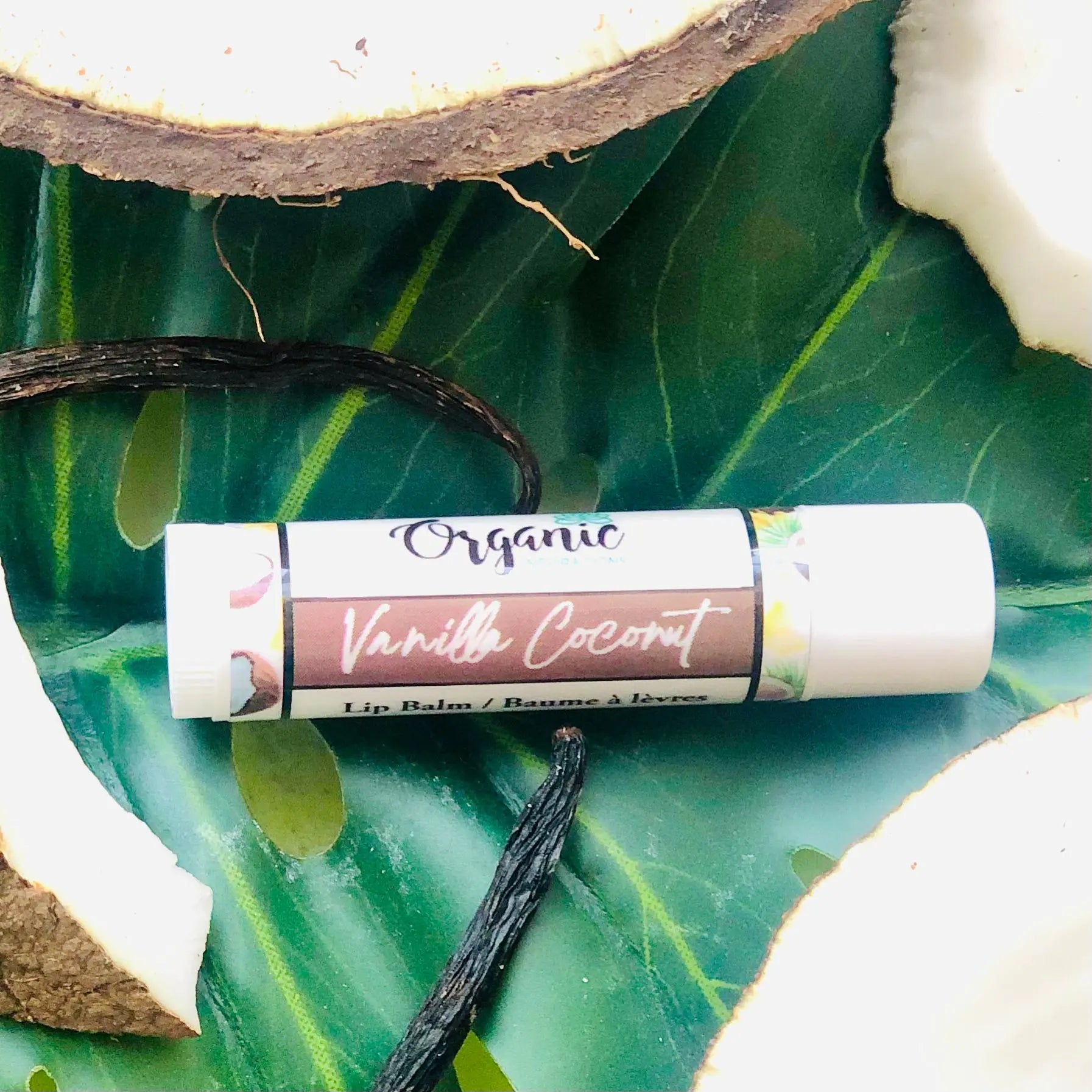 Vanilla Coconut Lip Balm Organic inspirations