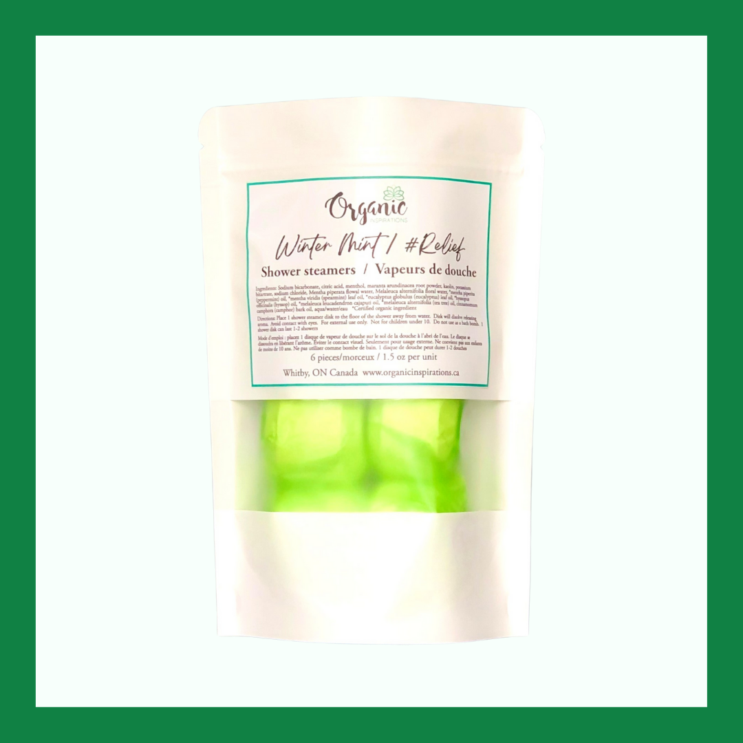 Winter Mint Shower Steamers Organic inspirations