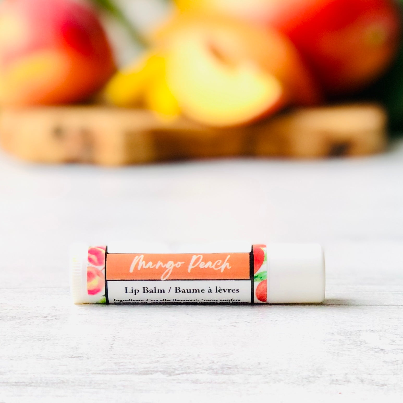 Mango Peach Lip Balm Organic inspirations