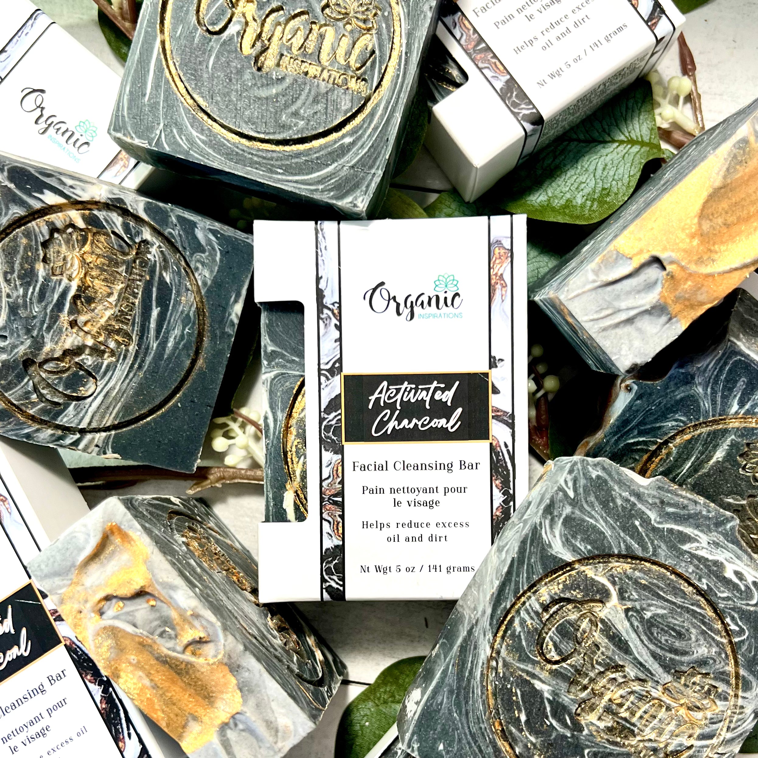 Charcoal Marble Facial Bar Organic inspirations