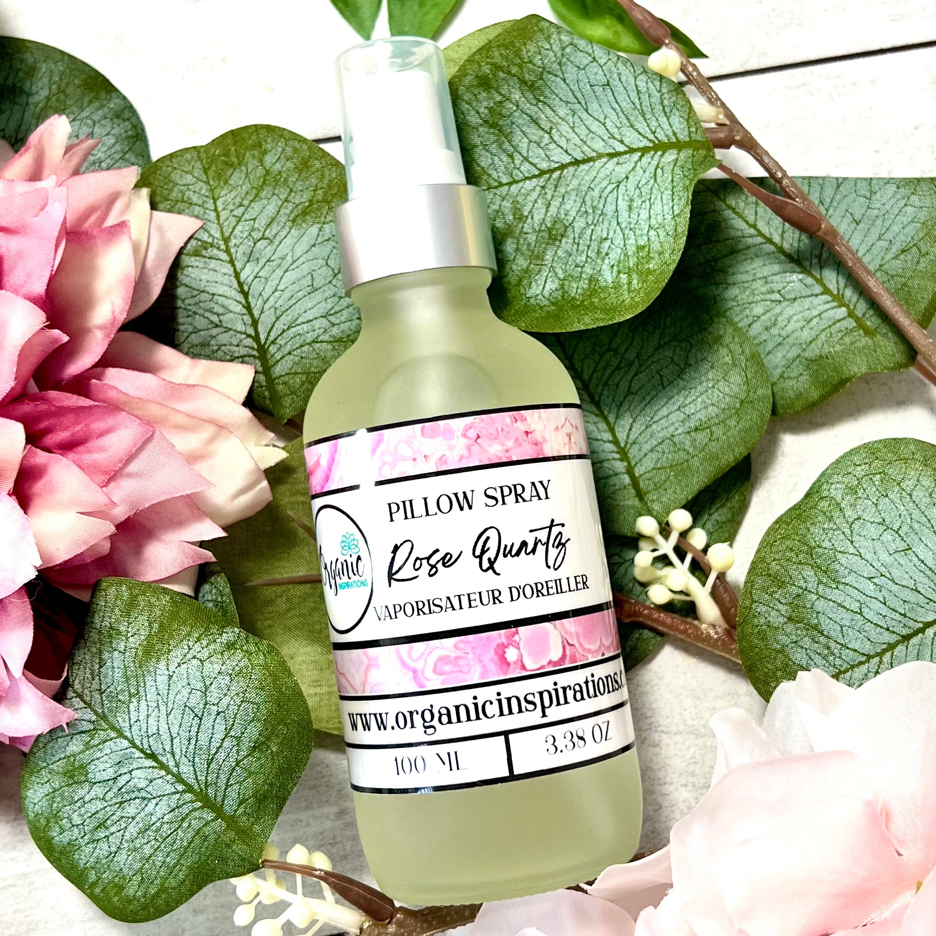 Rose Quartz Pillow Spray Organic inspirations