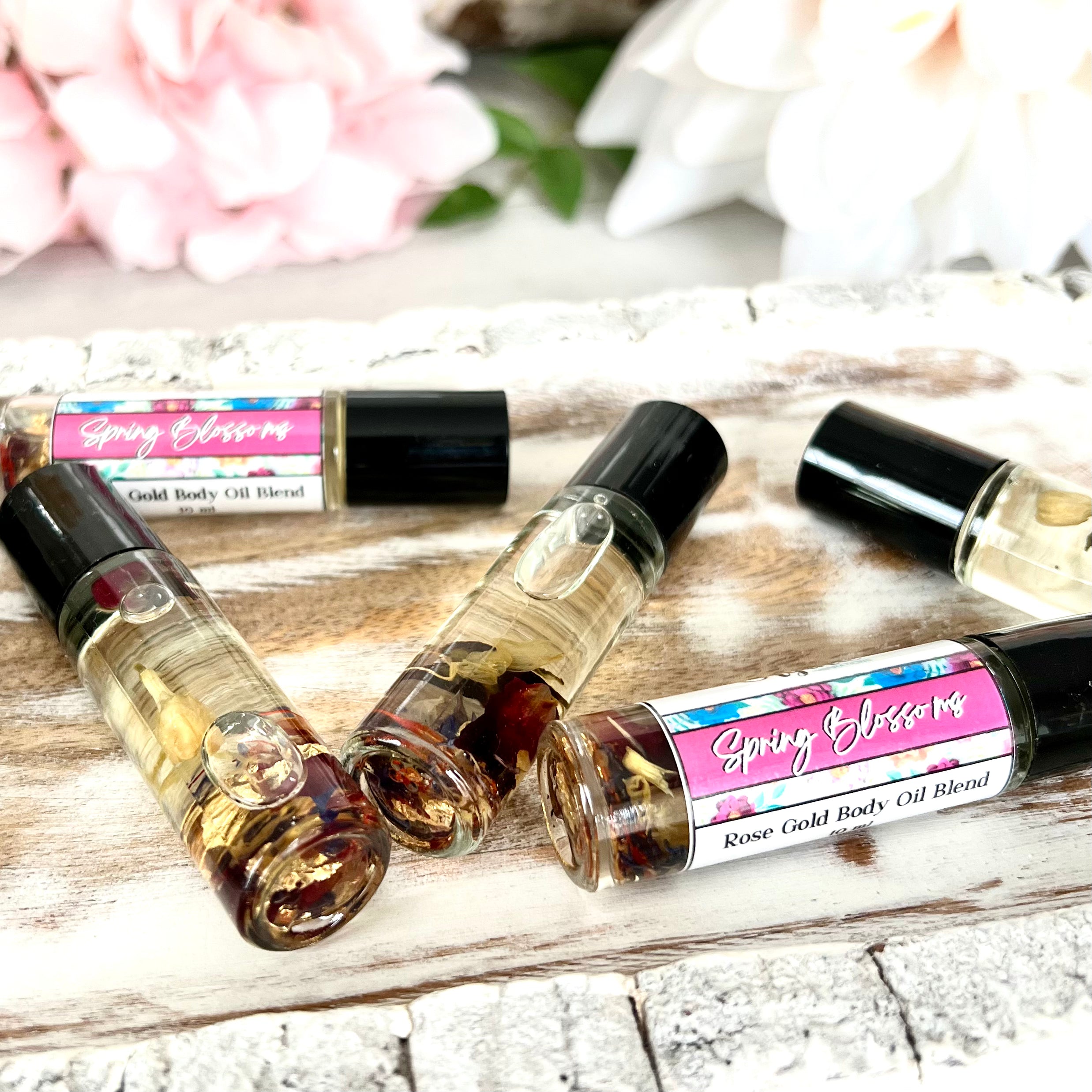 Rose Gold Body Oil - Spring Blossoms Organic inspirations