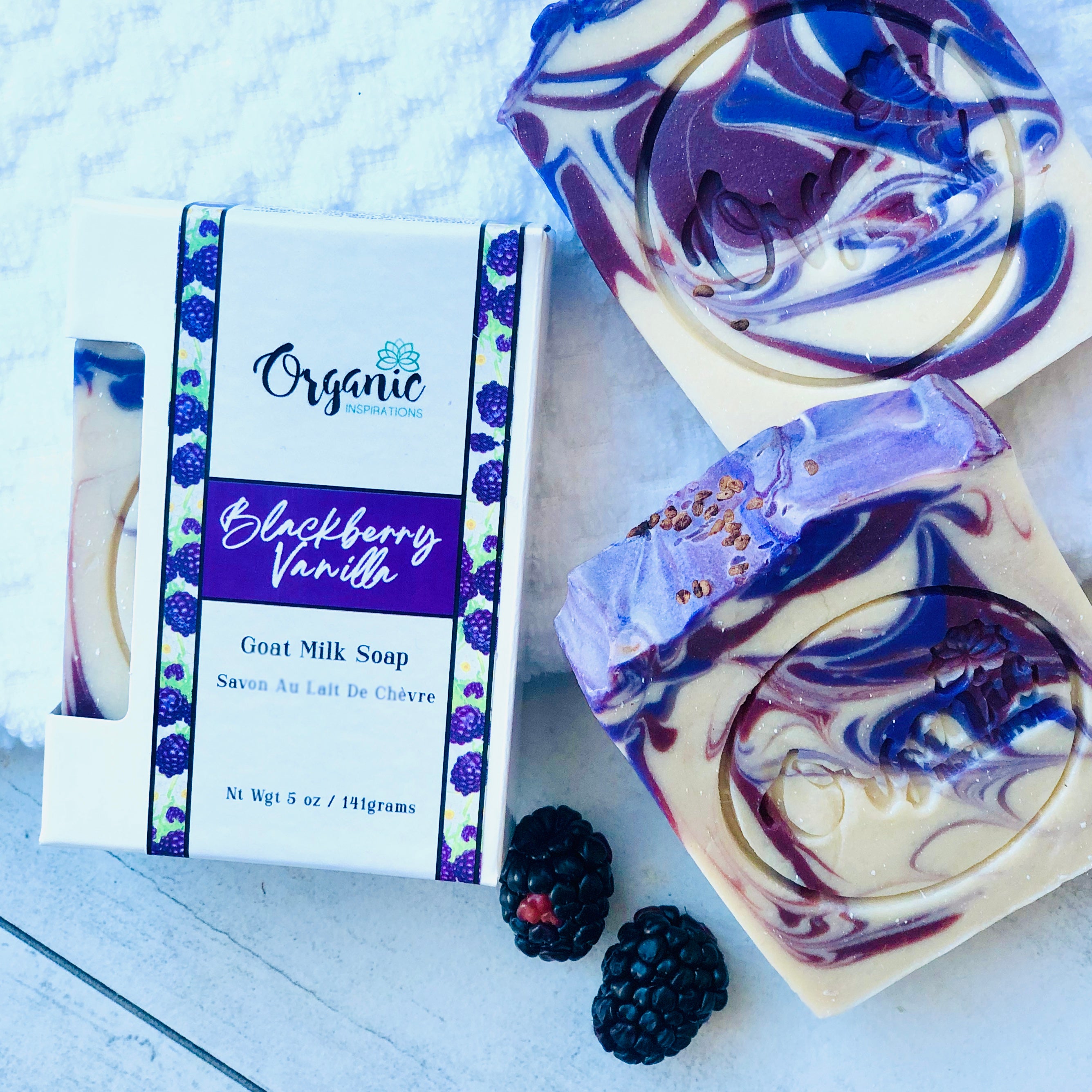 Blackberry Vanilla Milk Soap Organic inspirations