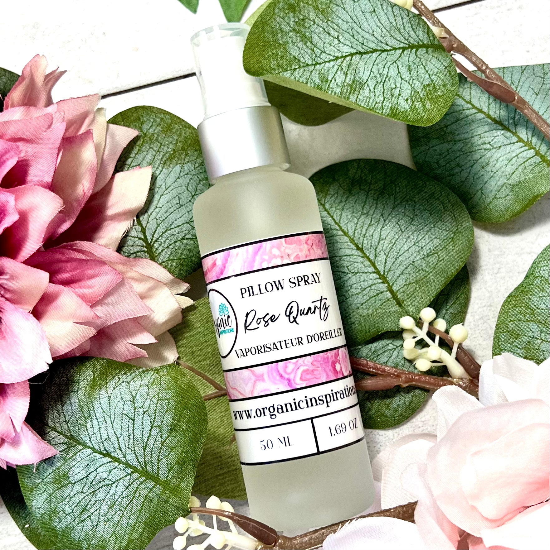 Rose Quartz Pillow Spray Organic inspirations
