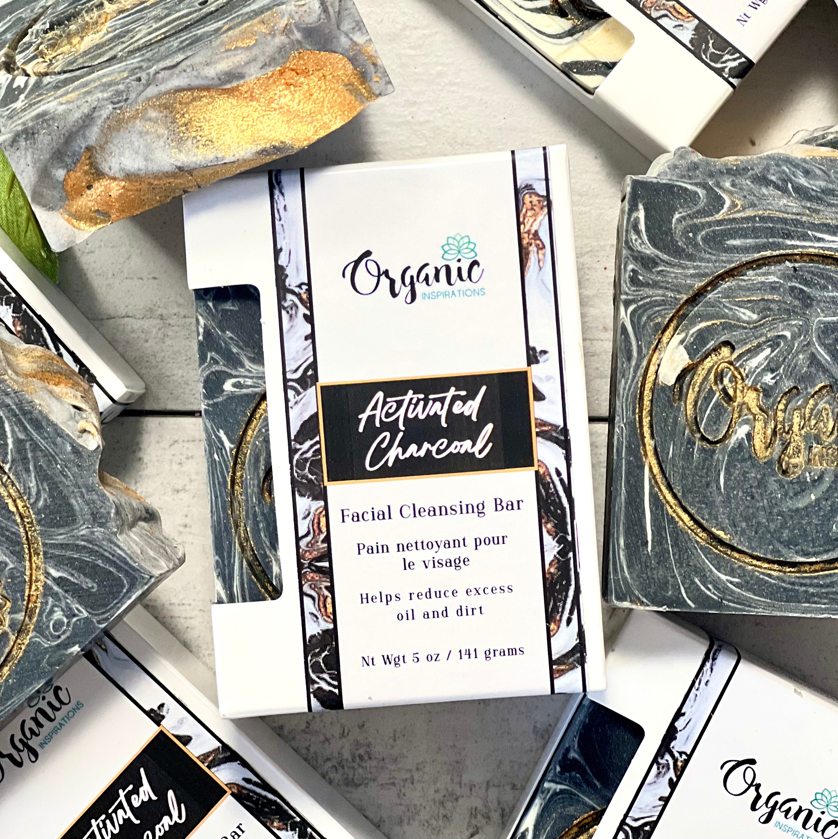 Charcoal Marble Facial Bar Organic inspirations