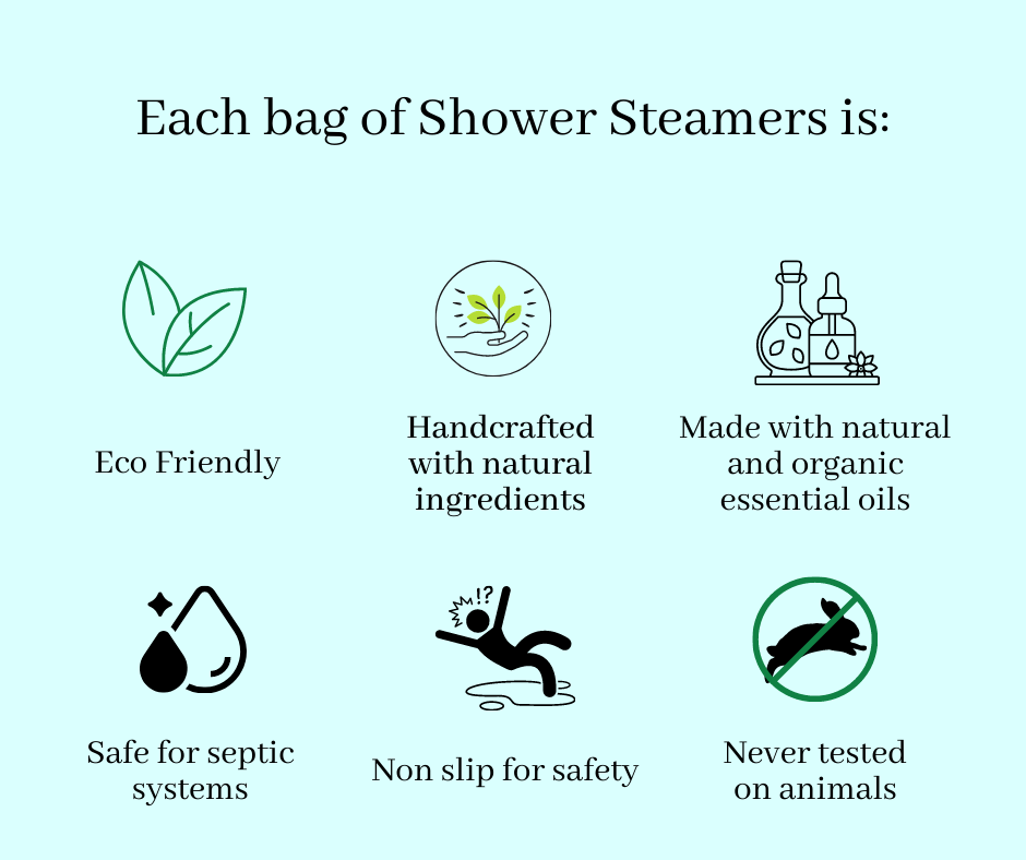 Shower Steamers Mixed bag Variety Pack #Diversity Organic inspirations 
