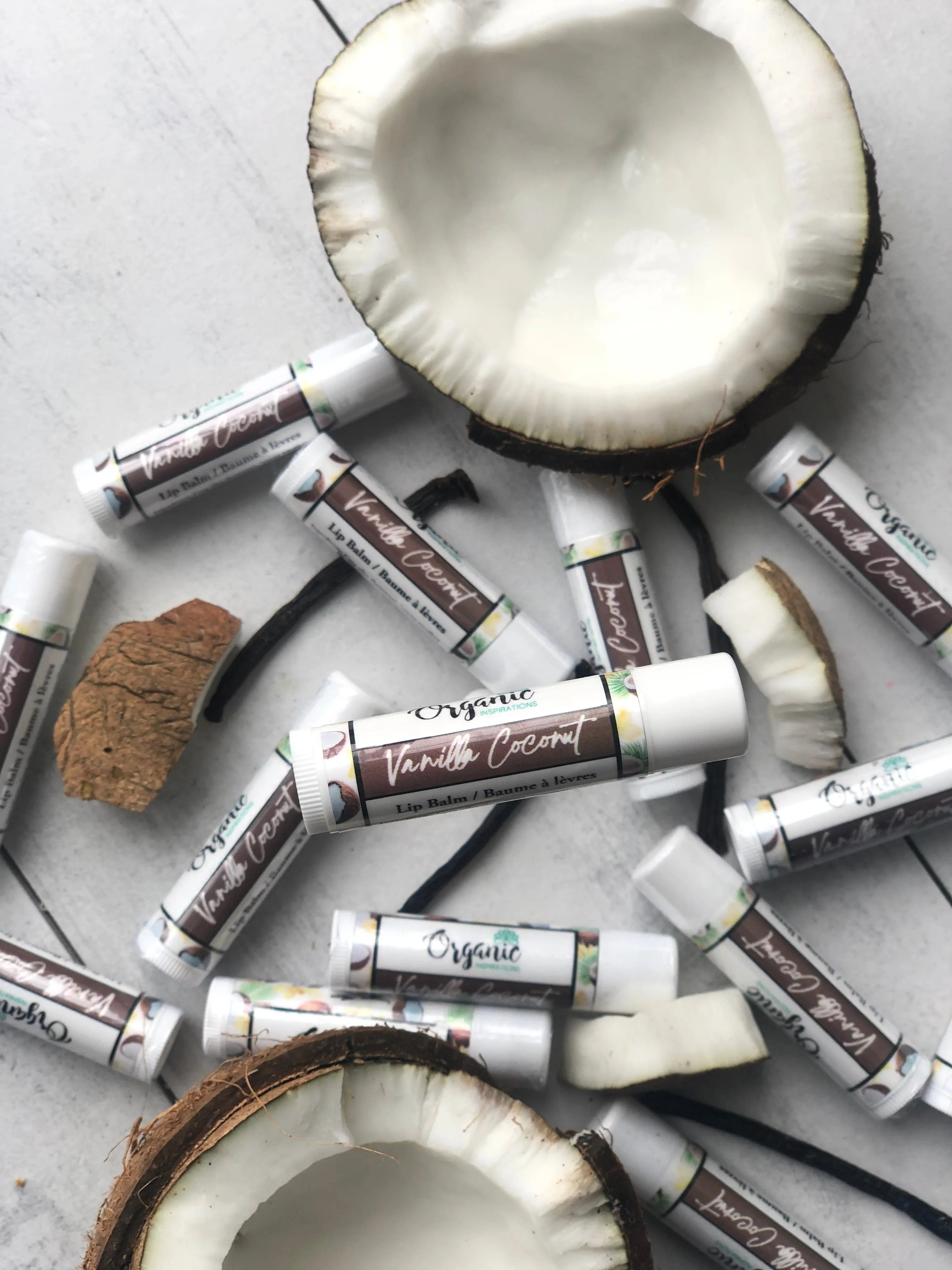 Vanilla Coconut Lip Balm Organic inspirations