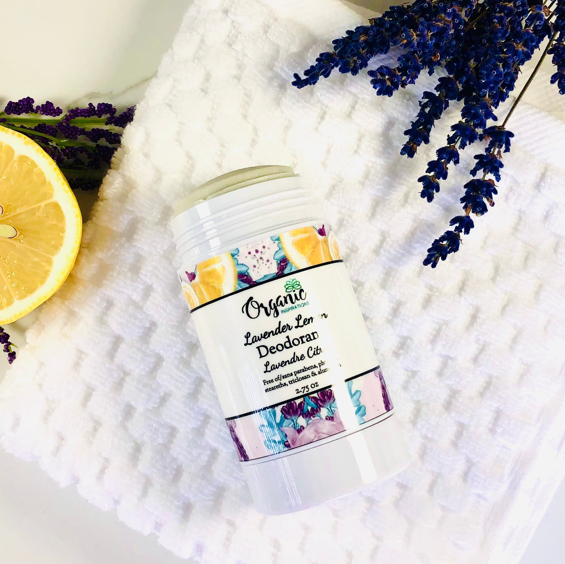 Lavender Lemon Charcoal Deodorant Organic inspirations 