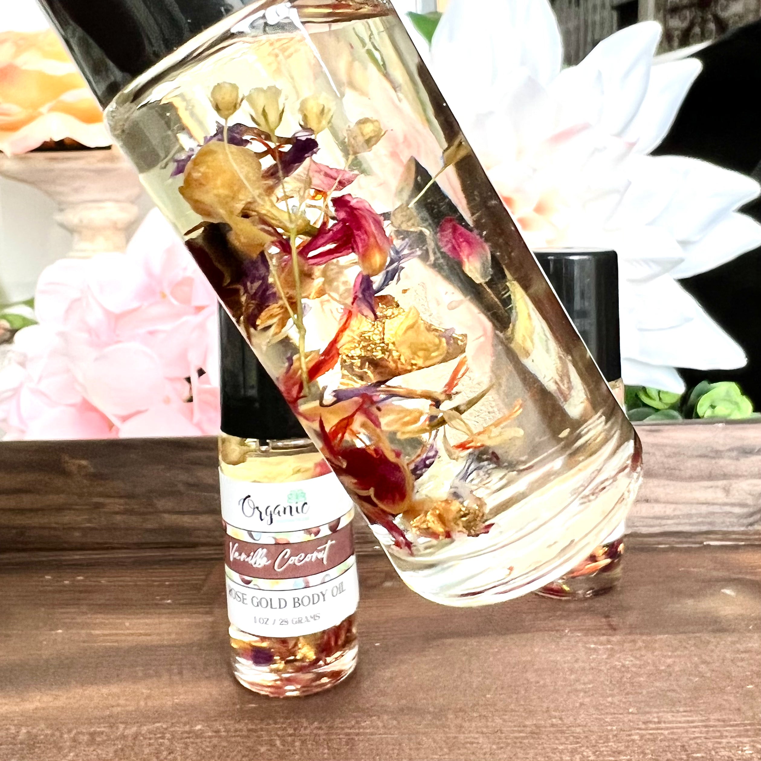 Rose Gold Body Oil - Vanilla Coconut Organic inspirations